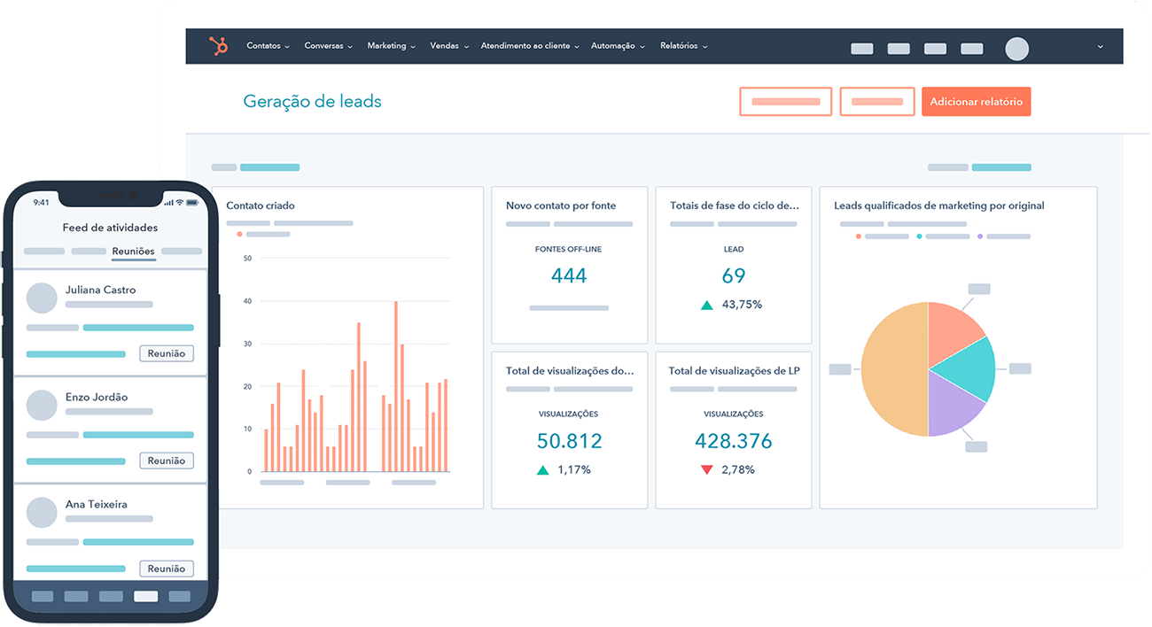 Tela CRM Hubspot